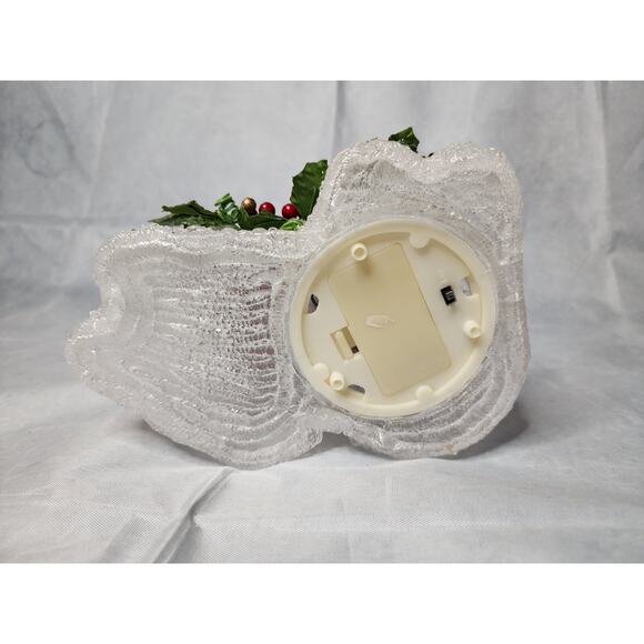 Vintage Light Up Snowman Couple Christmas Holiday Decor Santa Hat Mistletoe - Picture 8 of 9